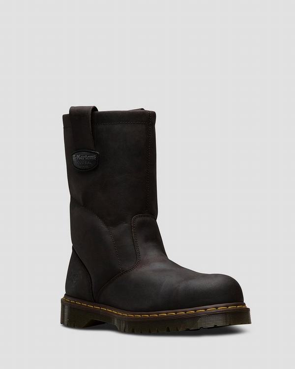 Dr Martens Dámské Pracovní Boty Extra Wide 2295 Tmavě Hnědé, CZ-530218